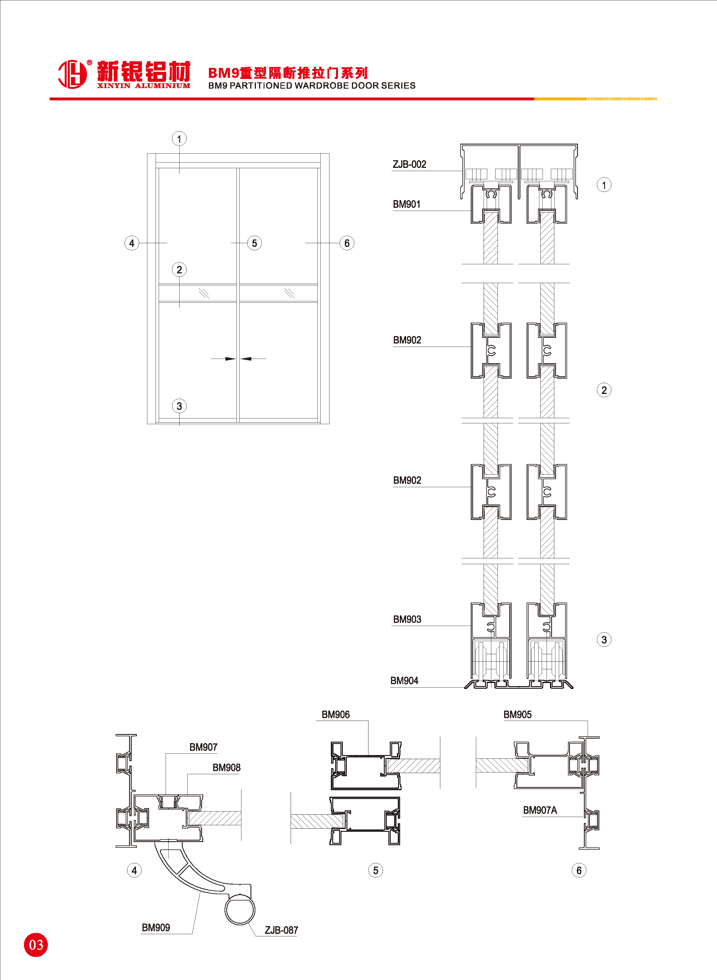 BM9重型隔断推拉门系列